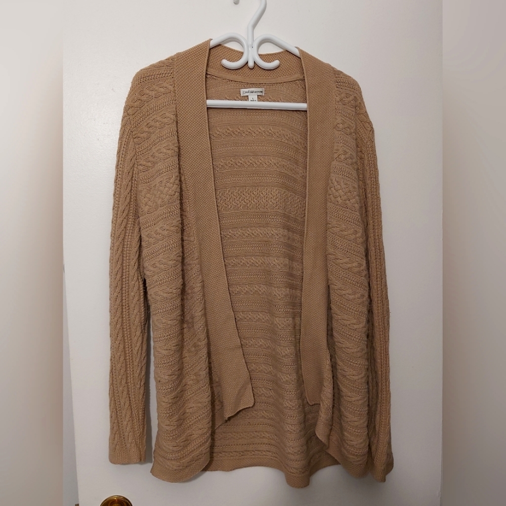 Croft & Barrow Tan Cardigan